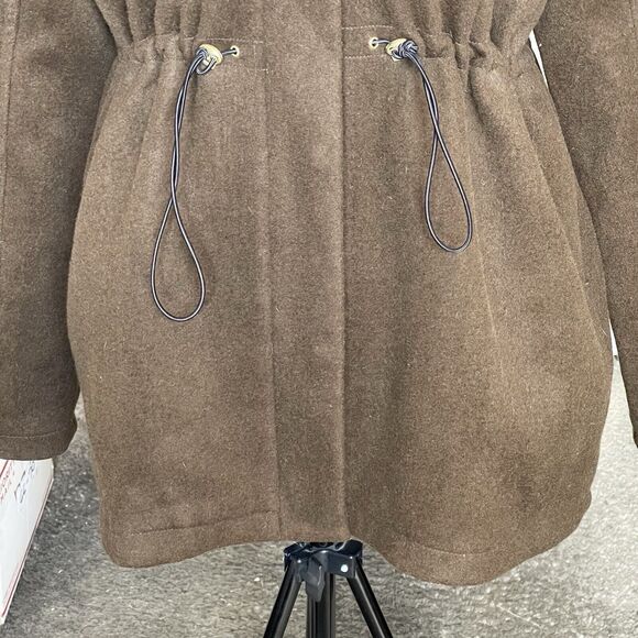 Han Kjobenhavn Women’s Coat Desk Jacket Sz Small Wool Blend Green Quiet Luxury - Picture 4 of 15